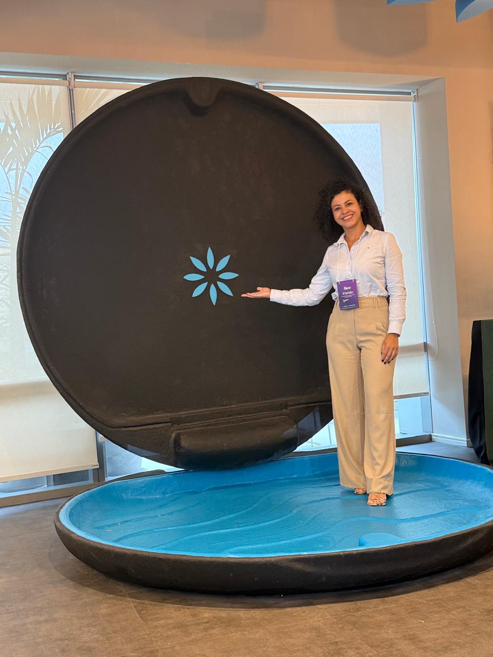 Dra. Geane Cruz, especialista em Ortodontia e Invisalign Doctor certificada, em evento oficial iTero